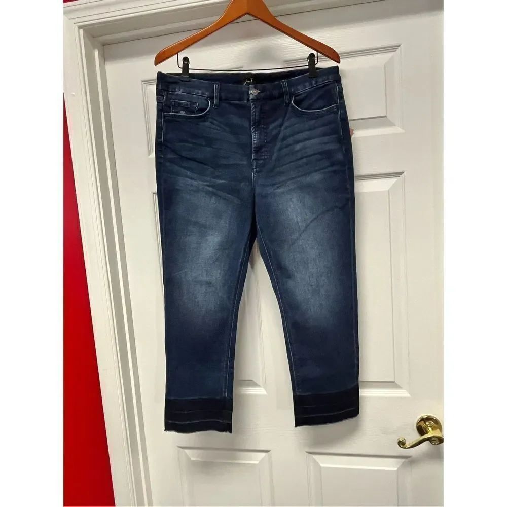 Jen 7 7 For All Mankind Petite Ankle Straight Leg Jeans sz 14P NWT